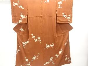 アンティーク　菊模様一ツ紋着物